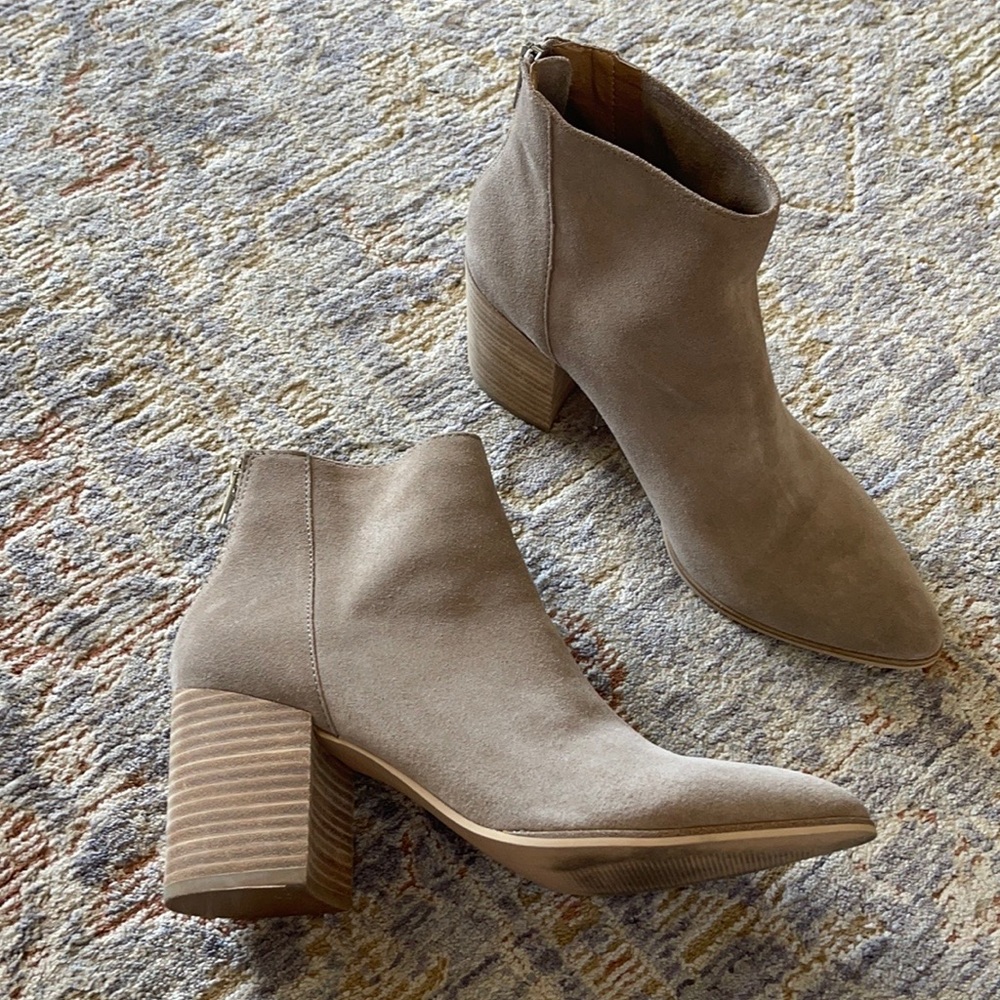 Steve Madden Ankle Boots in Taupe Suede